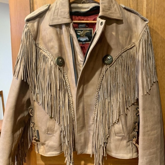 Vintage JAMIN LEATHER Fringe Motorcycle Jacket - Picture 11 of 12